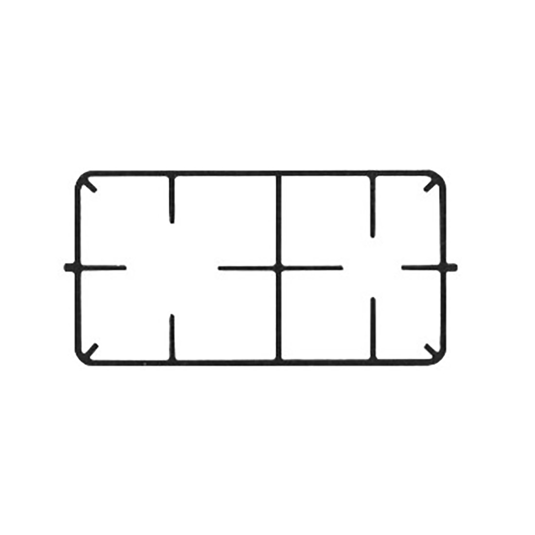 g2110.jpg GRIGLIA GHISA X GLEM GAS 2F. - G2110 - immagine 1