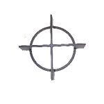 GRIGLIA IN GHISA 1 F.  REX / ELECTROLUX DIA. 160 - G4442 - immagine 2