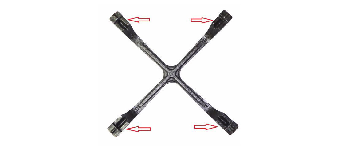 g5204-s.jpg GRIGLIA GHISA X SMALVIC 1F. 223X223 H.40 - G5204 - immagine 1