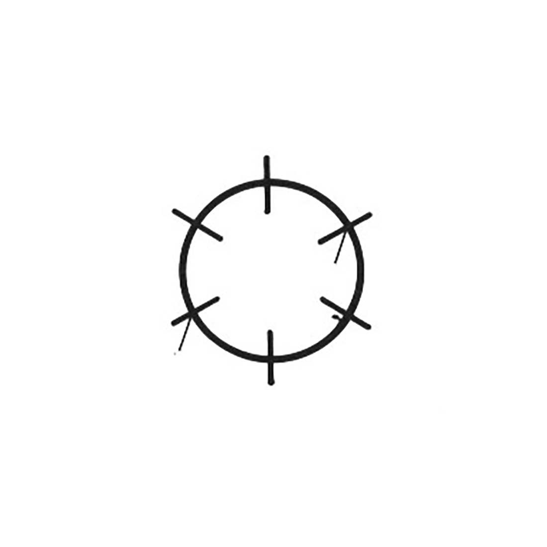 g5912.jpg GRIGLIA GHISA X TECNOGAS TONDA - G5912 - immagine 1