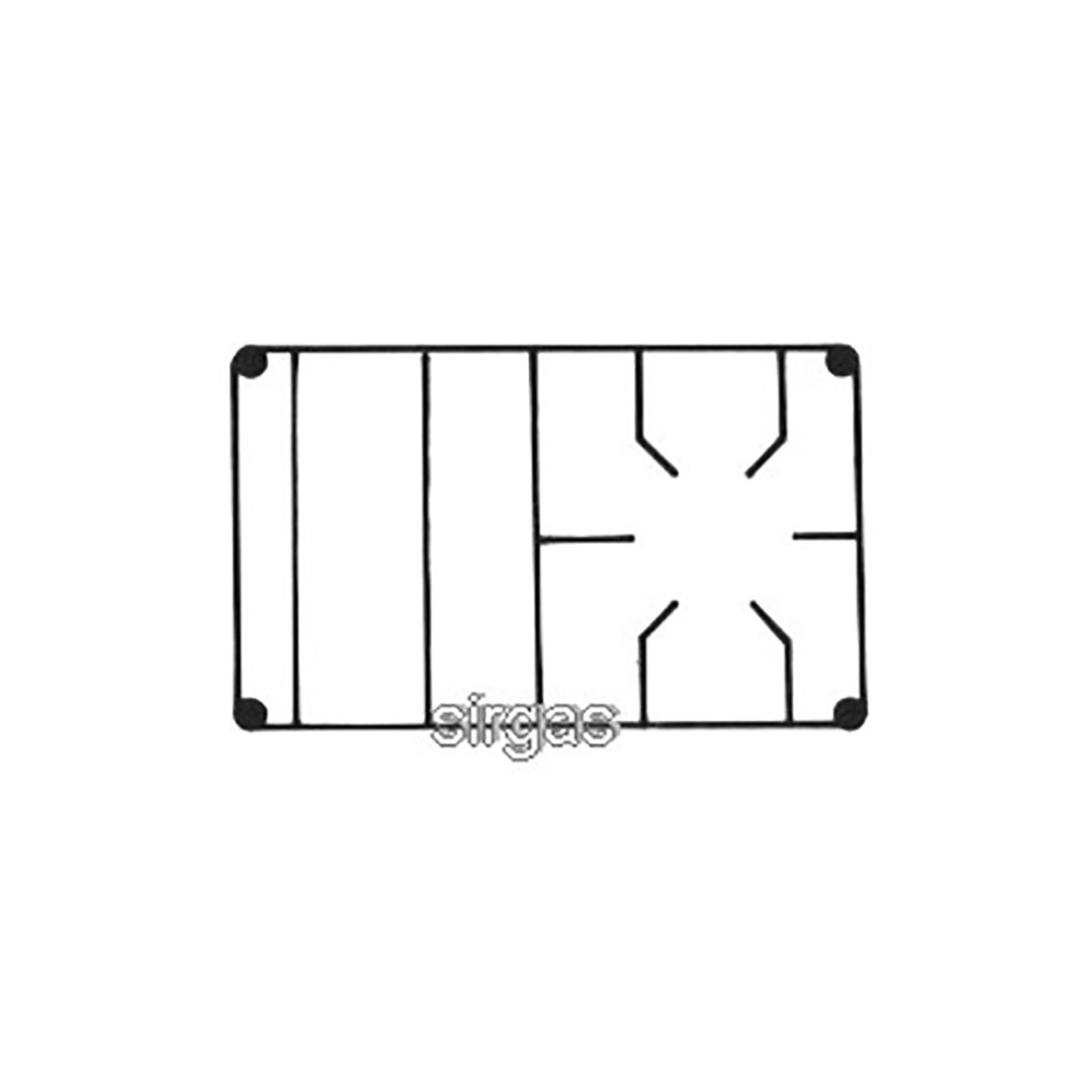 g6705.jpg GRIGLIA IN GHISA X ZOPPAS 1F.+P. - G6705 - immagine 1