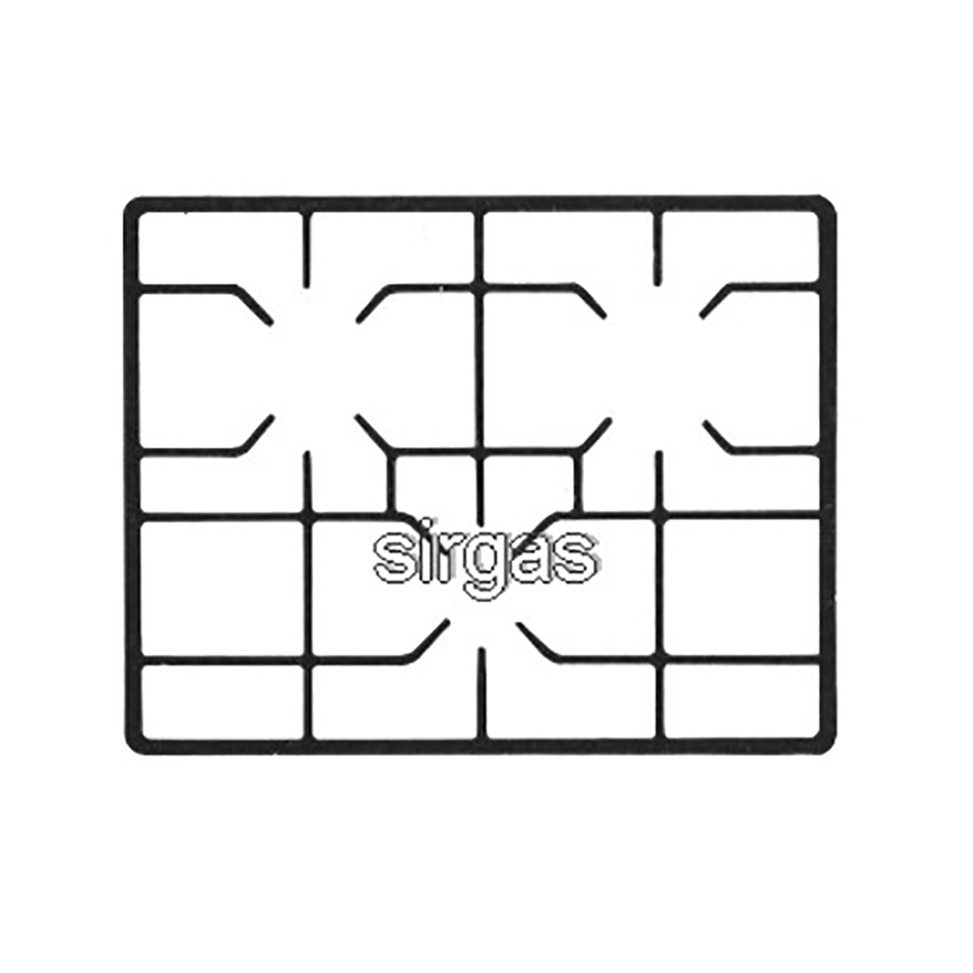 g6723.jpg GRIGLIA GHISA X ZOPPAS 3F. - G6723 - immagine 1