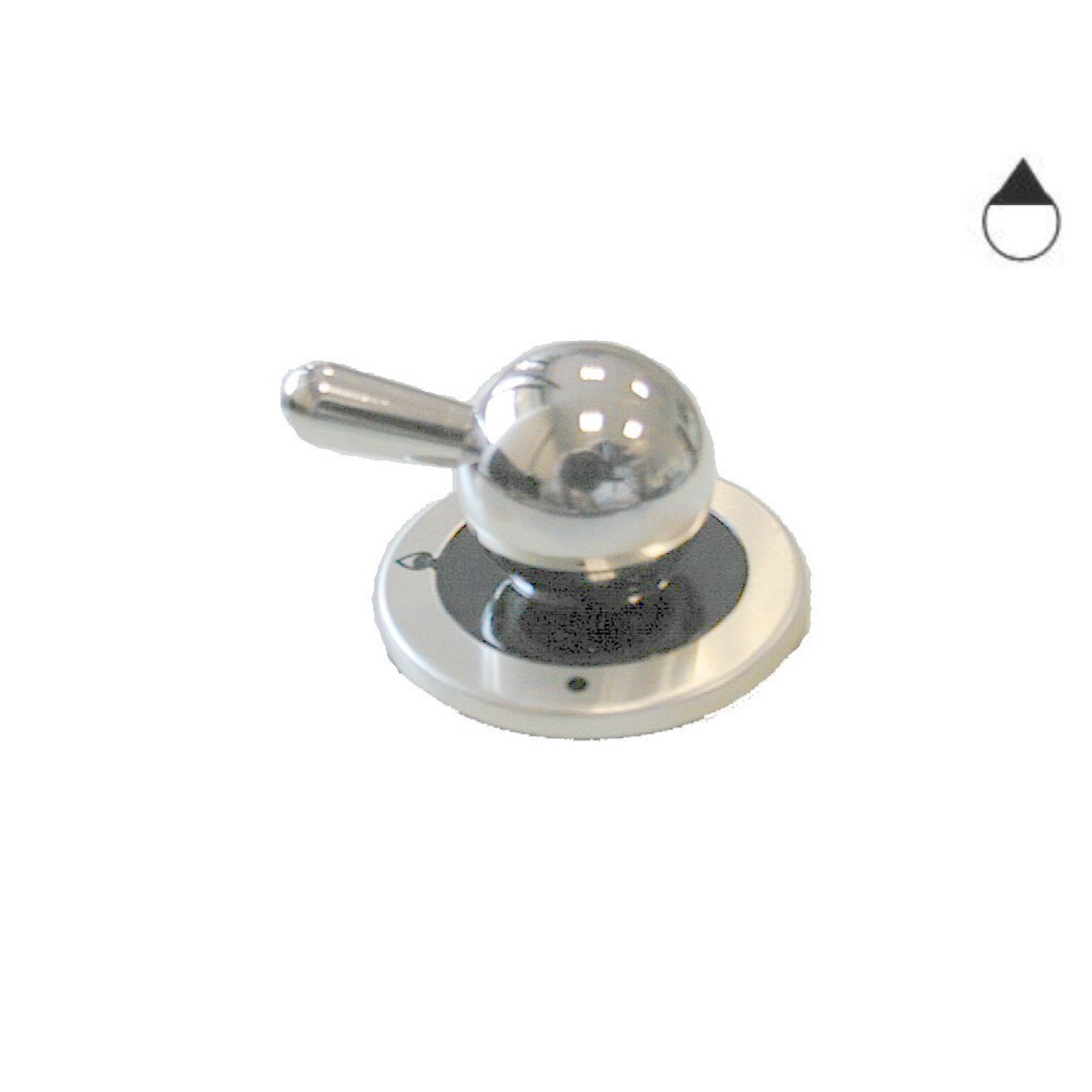 m2611.jpg MANOPOLA TIPO ILVE DIAM.8 G+2 NERO-ARG. - M2611 - immagine 1