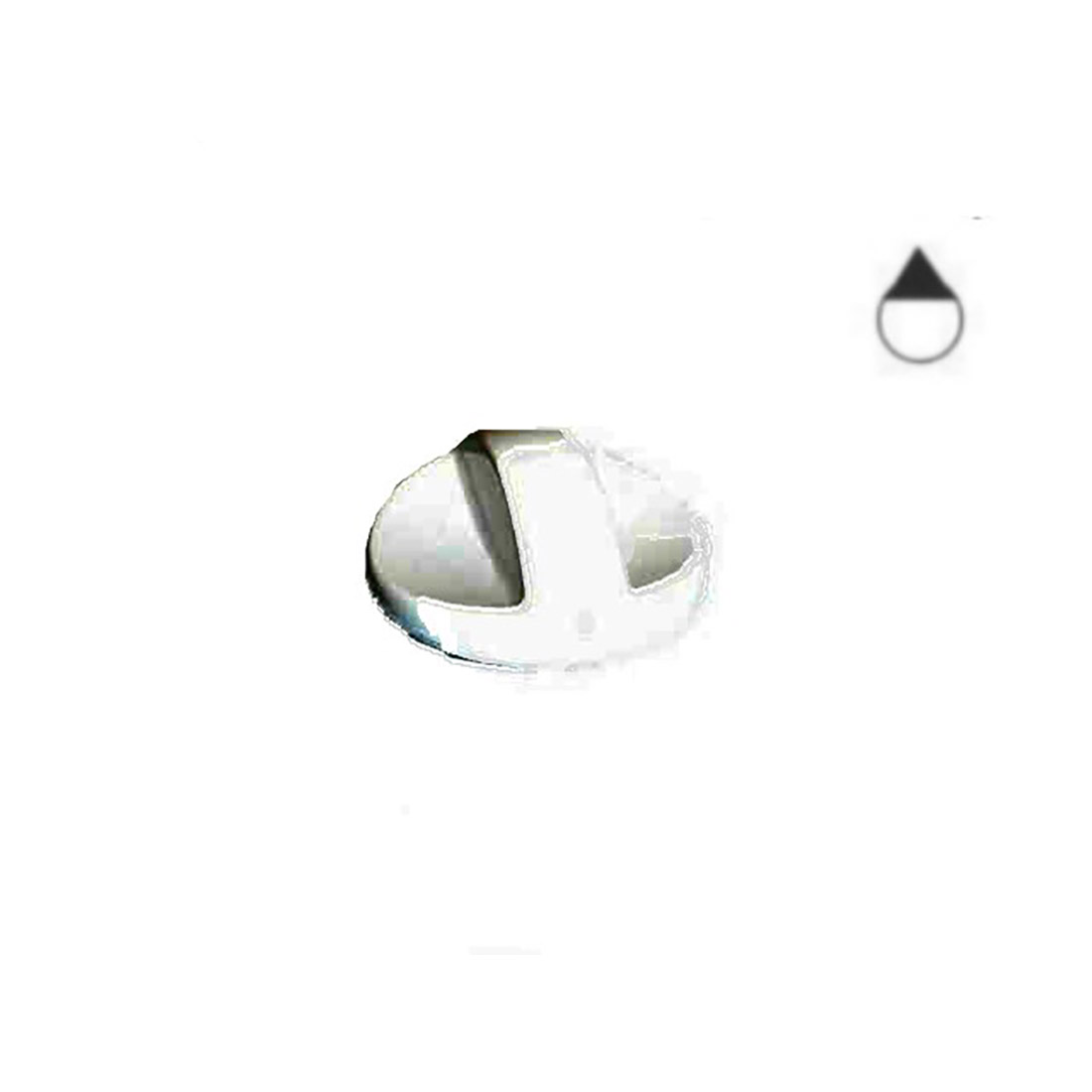 m4730.jpg MANOPOLA TIPO SAMET COL. BIAN. DIA.6 G=0 - M4730 - immagine 1