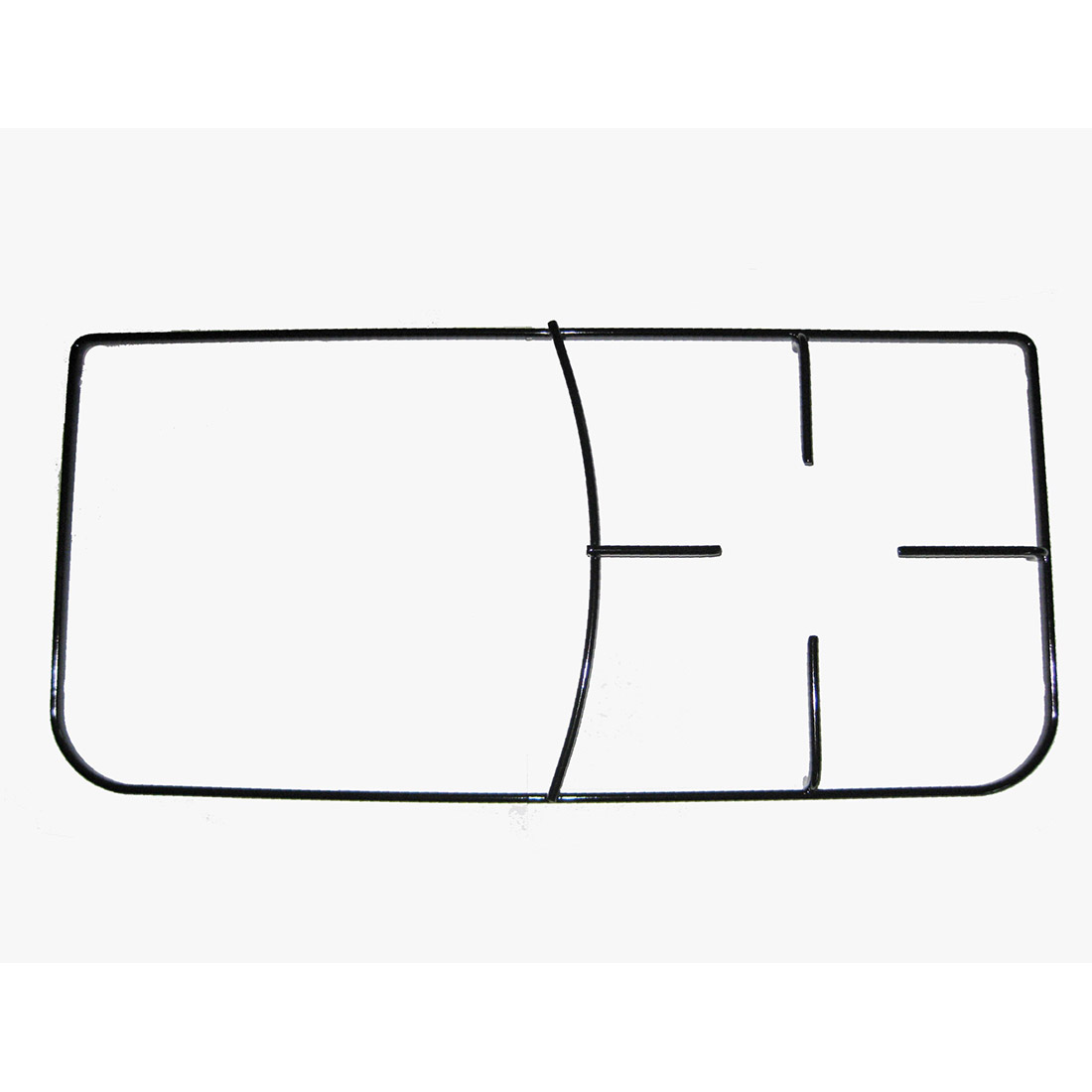p0298.jpg GRIGLIA IN PIATTINA 1F.+ P 543X253 NERA - P0298 - immagine 1