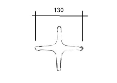 A8002 RIDUZIONE SMALTATA 4 PUNTE PICCOLA - A8002SM - immagine 1