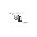 A8144 - "RACCORDO GOMITO 1/2"" ALLUMINIO M/F"