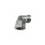 A8153 - "RACC. GOMITO 1/2"" M. 3/8 F. CON BATTUTA PER A8102