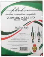 AF0022 - SACCHETTO PER VK135 IN MICROFIBRA -  MADE IN ITALY CONFEZIONE 6 PZ.
