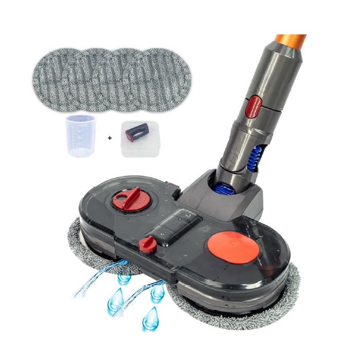 DY0108 DY0108 - SPAZZOLA LAVAPAVIMENTI + 4 PANNI V7 V8 V10 V11 - immagine 1