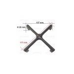 G1521 - GRIGLIA IN GHISA 1 FUOCO FRANKE 180X180   H.33 - immagine 2