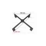 G4435OR - GRIGLIA IN GHISA REX-ELECTROLUX 240X240 - 3546592027