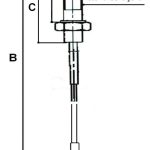 H4775 - TERMOCOP. L.60 TEST. 38 ATT.FASTON - SAB - vedi H4771 - C00052986