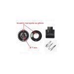 M0225 - MANOPOLA ARISTON NERA FORO 7 G+9 - immagine 2