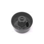 M0237 - MANOPOLA TIPO ARISTON DIA. 6 PIANO INDICE G+2 - NERO - immagine 2