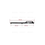 M0482 - MANIGLIA FORNO X BOMPANI 52,5 NERA