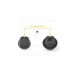 M1527 - MANOPOLA TIPO FRANKE DIA.6 G+20 NEROGOFF - immagine 3