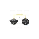 M1529 - MANOPOLA TIPO FRANKE DIA.6 G+9 NERA - immagine 3