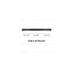 M1691 - MANIGLIA FORNO X FULGOR L.600 BIANCA