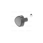 M2122 - MANOPOLA TIPO GLEM GAS NERA DIA.6 G.+12