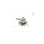 M2611 - MANOPOLA TIPO ILVE DIAM.8 G+2 NERO-ARG.