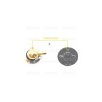 M2617 - MANOPOLA TIPO X ILVE DIA.8 G+2 NER-ORO - immagine 3