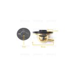 M2617 - MANOPOLA TIPO X ILVE DIA.8 G+2 NER-ORO - immagine 4
