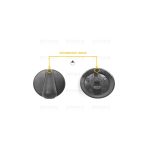 M3638 - MANOPOLA TIPO NARDI NERA - immagine 4