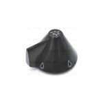 M4447 - MANOPOLA TIPO REX ZANUSSI DIA 6 G=0 NERA