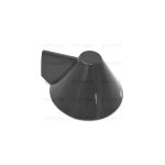 M4449 - MANOPOLA TIPO REX ZANUSSI DIA 6 G-4 NERA - immagine 3