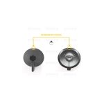 M4449 - MANOPOLA TIPO REX ZANUSSI DIA 6 G-4 NERA - immagine 4