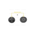 M4457 - Sostituita da M4456 - MANOPOLA TIPO ZANUSSI NERA - immagine 5
