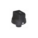 M4459 - MANOPOLA TIPO REX NERA D.6 G+10