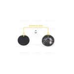 M4725 - MANOPOLA TIPO SAMET NERA - immagine 4