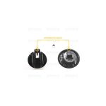 M5358 - MANOPOLA TIPO SMEG DIAM.6 G+10 NERA - immagine 5