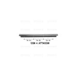 M5382 - MANIGLIA FORNO X SMEG L. 58.5 NERA