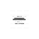 M5490 - MANIGLIA FORNO X SOVRANA CM. 35 MARRONE