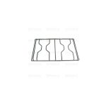 P0157 - GRIGLIA PIATTINA 2F.400X255 NERA X F0102