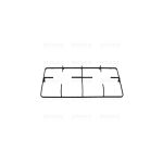 P0864 - GRIGLIA PIATTINA 2F. 458X229 - P4756