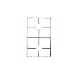 P1955 - GRIGLIA PIATTNIA 2F 434X266 CODICE ORIGINALE LAG404116