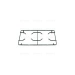 P2552 - GRIGLIE PIATTINA 2F. 476X252