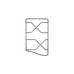 P2562 - GRIGLIA FILO SMALT. 2 F. 450X275 DX - WHIRLPOOL - IKEA - INDESIT - 481245858277 - immagine 2