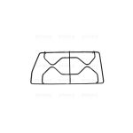 P2564 - GRIGLIA FILO SMALT. 2 F. 495X235 DX - immagine 2