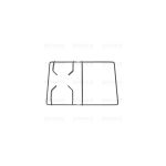 P5368 - GRIGLIA PIATTINA 1F.+ P. 405X270