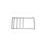 P5373 - GRIGLIA PIATTINA 1F+P 450X240 NERA