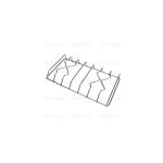 P5379 - GRIGLIA FILO SMAL.2F x SMEG 404x209 h45 - immagine 2