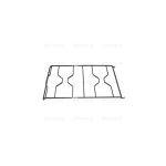 P5461 - GRIGLIE PIATTINA 2F. 490X290 DX