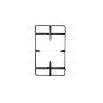 P5470 - GRIGLIA PIATTINA CANDY - SOVRANA 1 F. CENTRALE 380X230  SMALT. OPACA