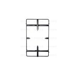P5470 - GRIGLIA PIATTINA CANDY - SOVRANA 1 F. CENTRALE 380X230  SMALT. OPACA - immagine 2