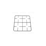 P5968 - GRIGLIE PIATTINA 4F. 456X418 NERO
